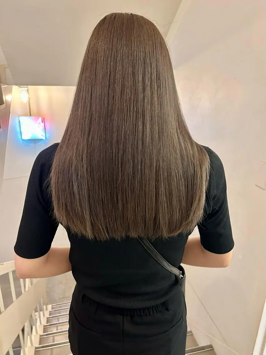 ロング カラー カット ヘアカラー トリートメント natsu fujinoのヘアスタイル