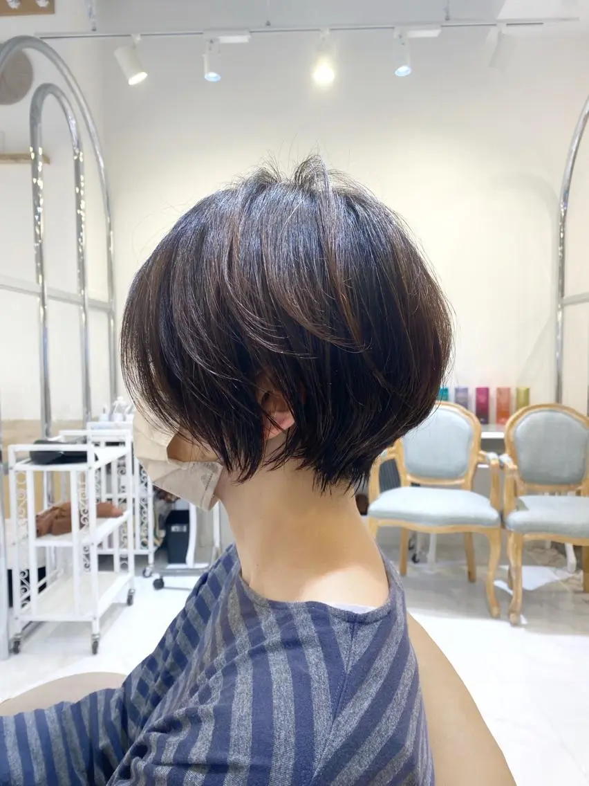 ショート ショートボブ ボブ ショートヘア 坂井 茅聖のヘアスタイル