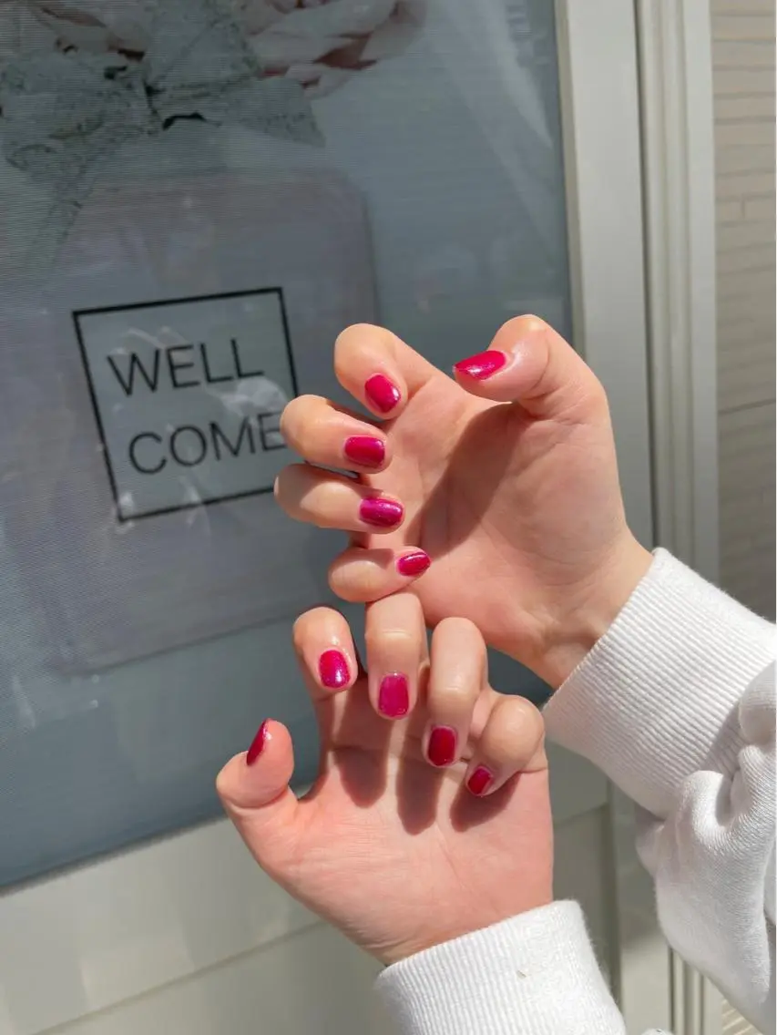 ネイル マグネットネイル ワンカラーネイル Salon Improveのネイルデザイン