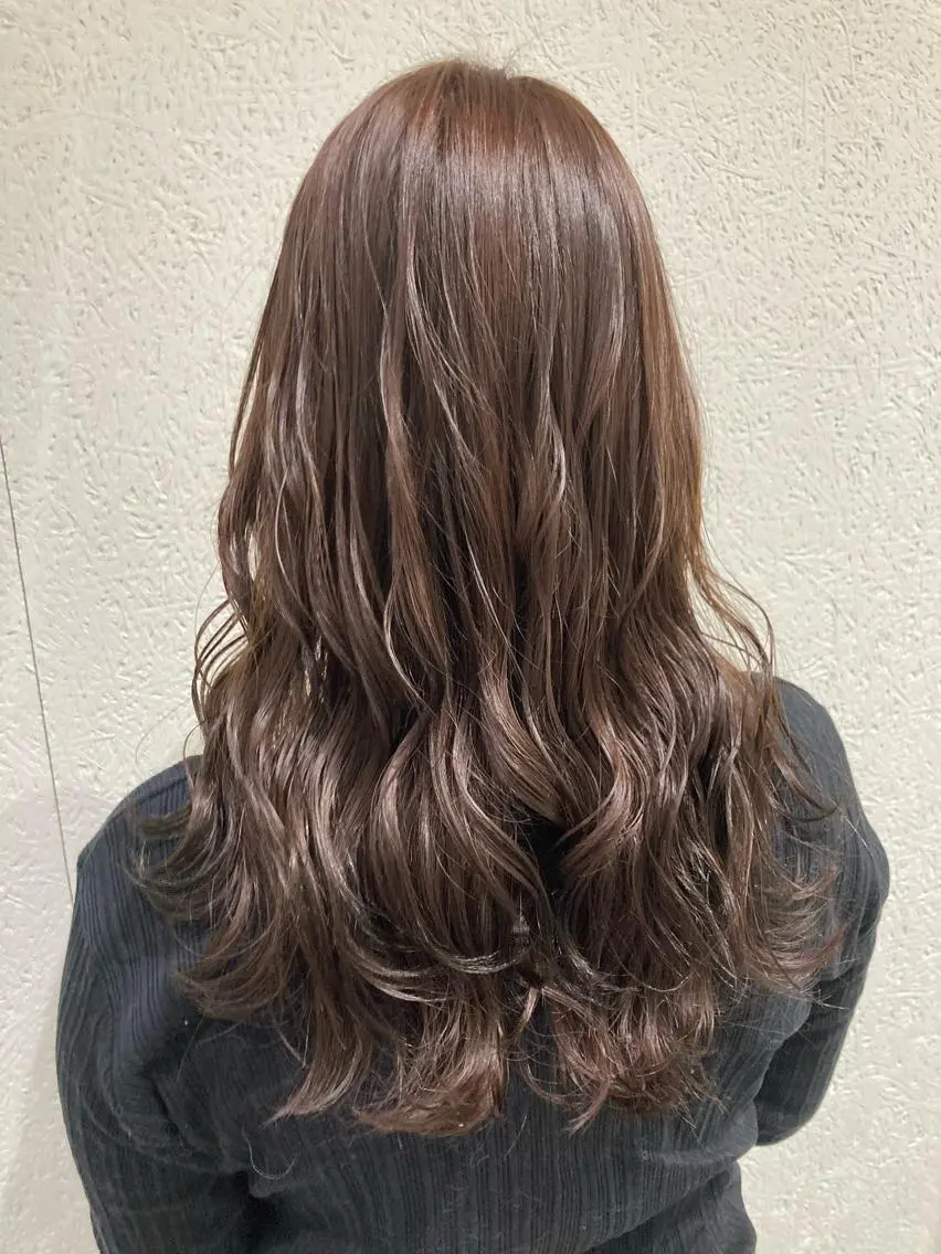 セミロング カラー カット ヘアカラー 💎髪質改善💎 西森千夏のヘアスタイル