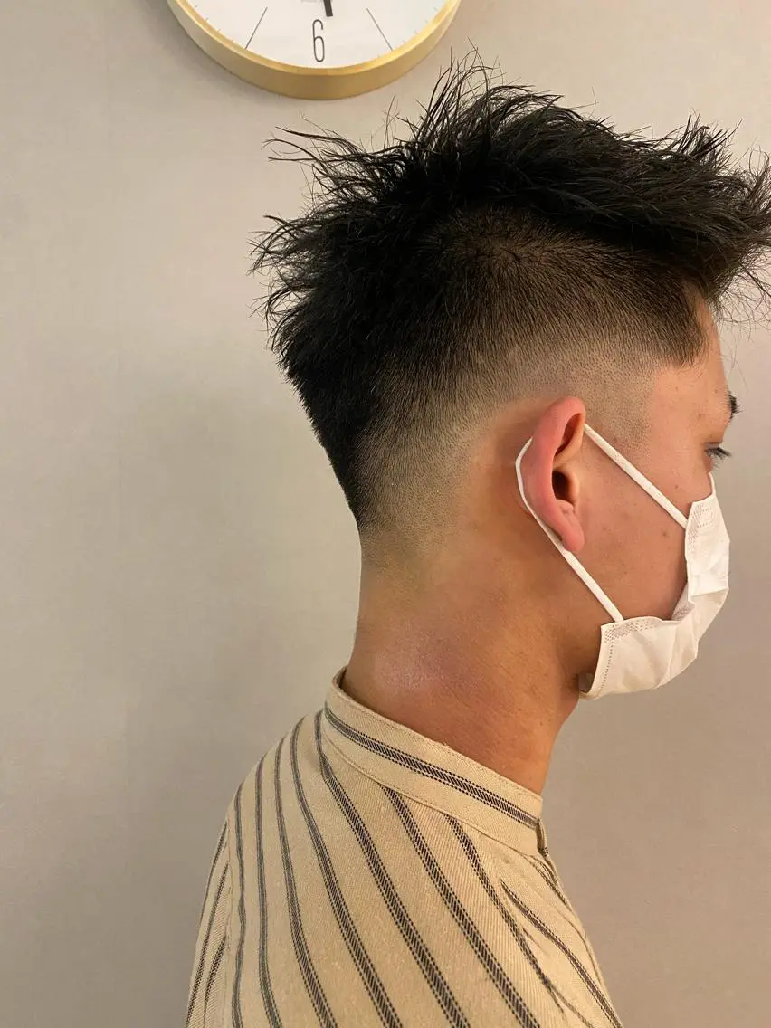 メンズ フェードカット スキンフェード unopulir 景山 凌のヘアスタイル