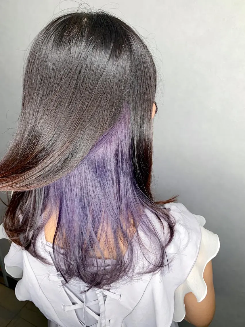 セミロング カラー ラベンダーカラー ヘアカラー 🌈 DAIKI 🌈のヘアスタイル