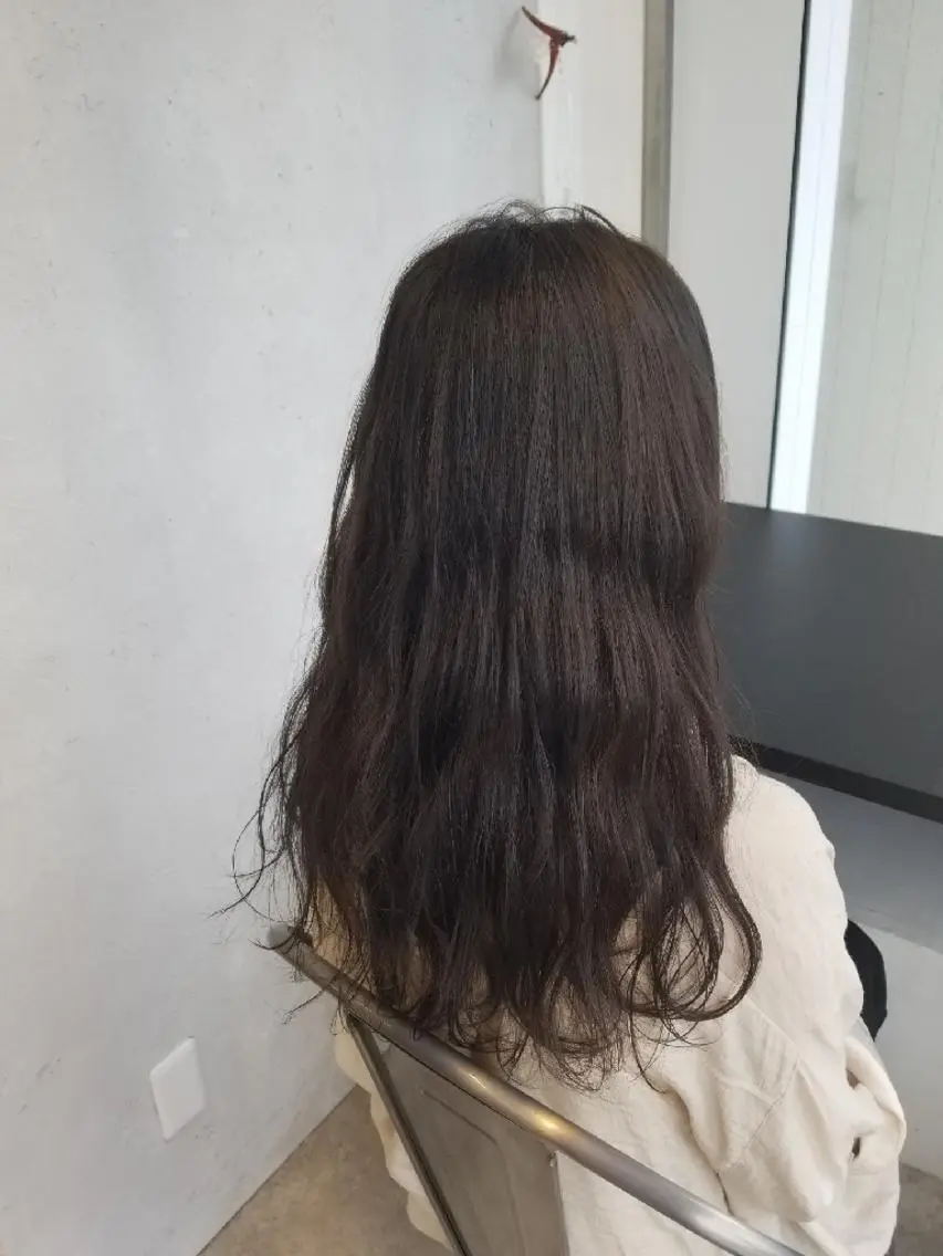 ロング カラー ブラウンカラー ショコラブラウン 🌿赤み消し/ 艶カラー落合　優🌿のヘアスタイル