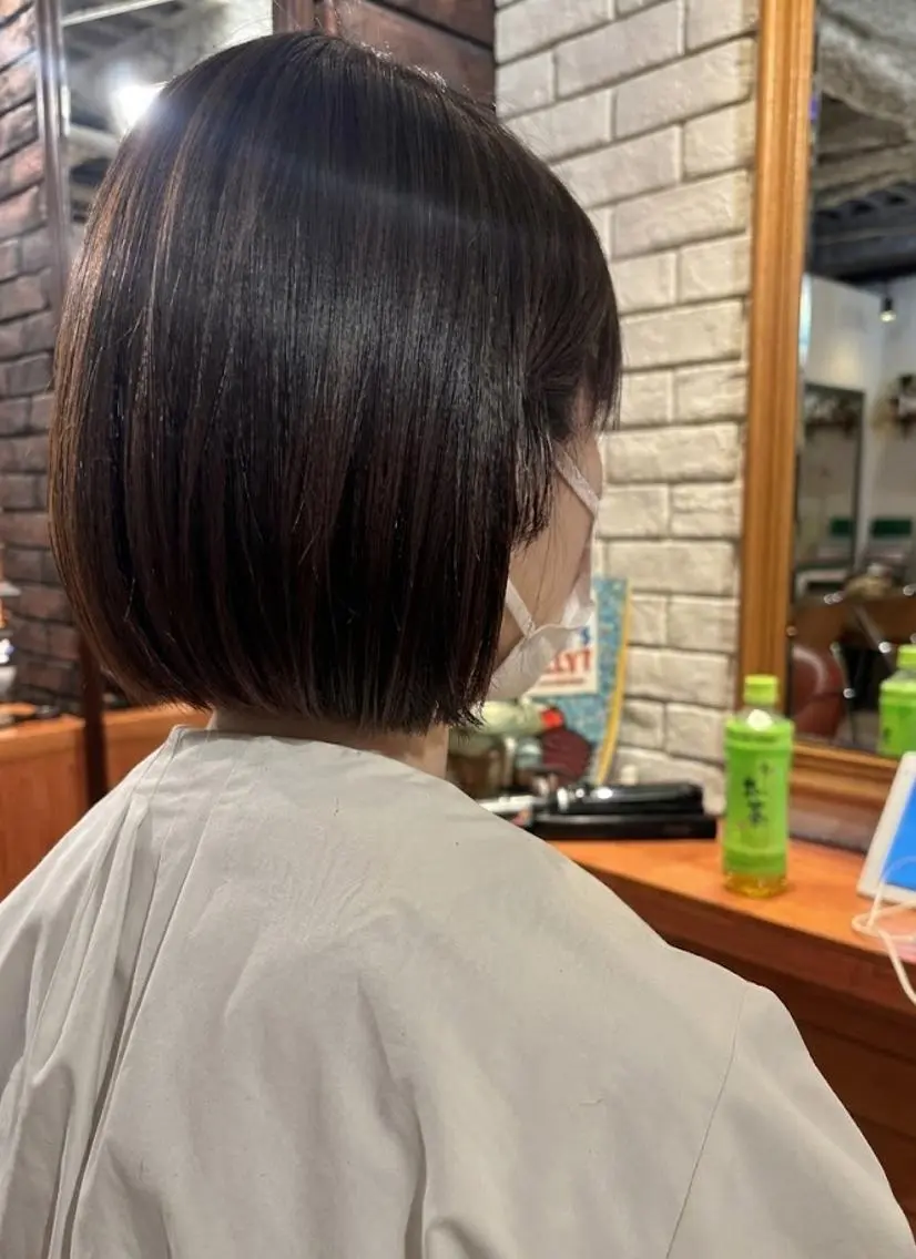 ミディアム ボブ 髪質改善 カット ヘアカラー トリートメント ヘッドスパ flencia 丸 和博|カットのヘアスタイル