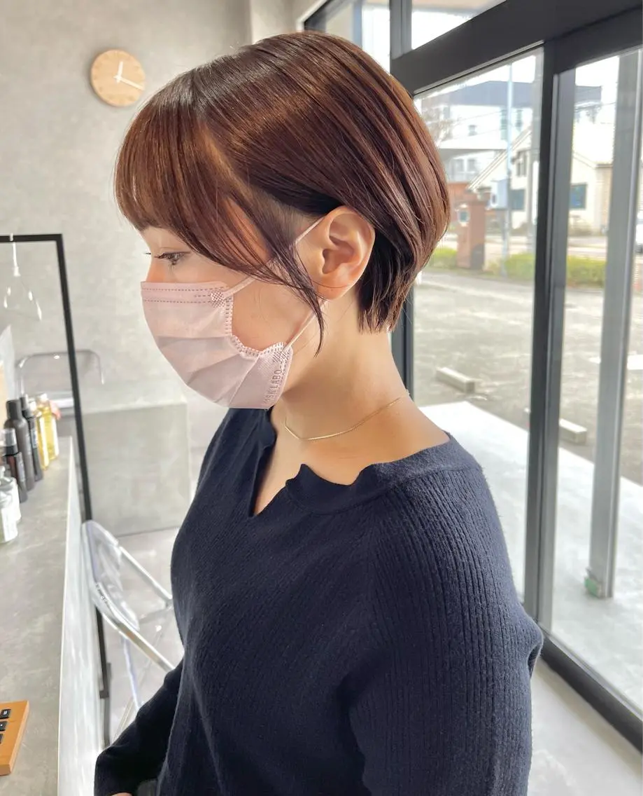 ショート カット ヘアカラー トリートメント 一ノ瀬 暁のヘアスタイル