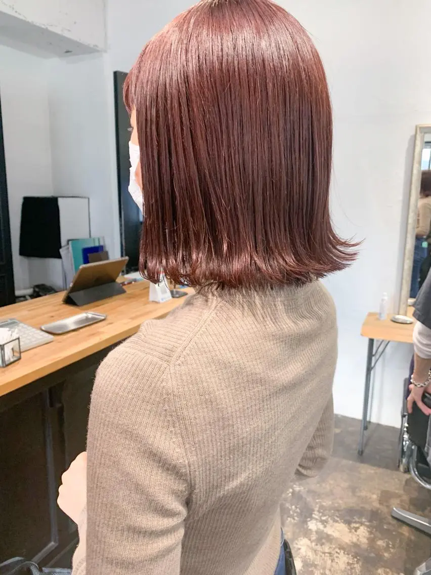 ショート カラー レッドカラー ボブ トリートメント topstylist fukudaのその他イメージ