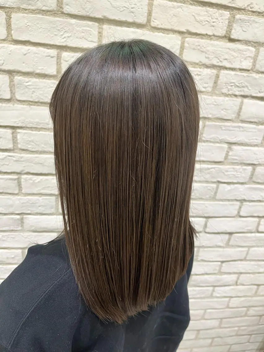 セミロング カラー 透明感カラー イルミナカラー 《艶髪質改善》 かのん☽⑅ ˖のヘアスタイル