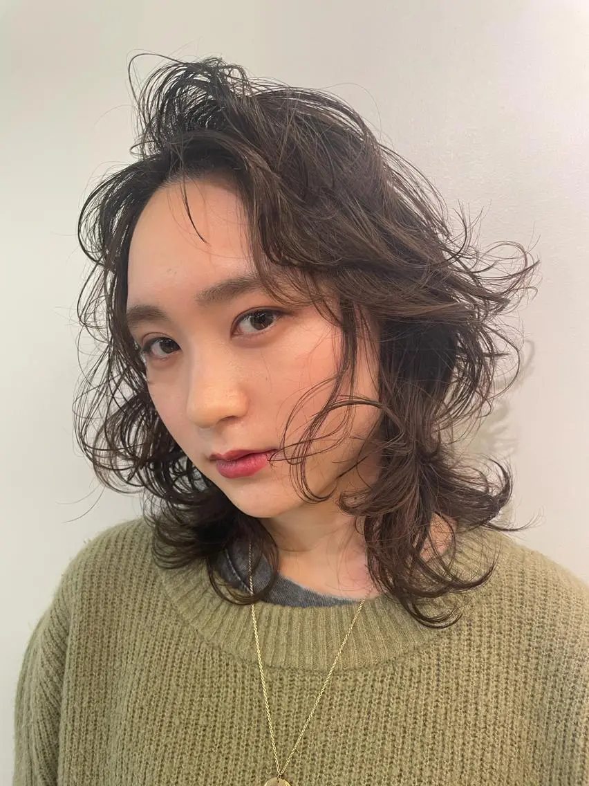 ミディアム 🍃○岡 |  Maruokaのヘアスタイル