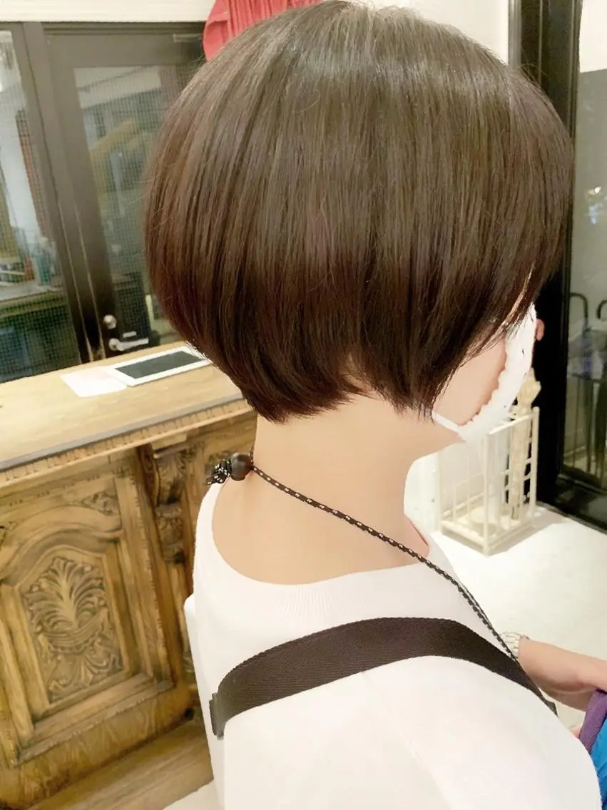 ショート カラー 大人女性ショート専門 tomodaのヘアスタイル