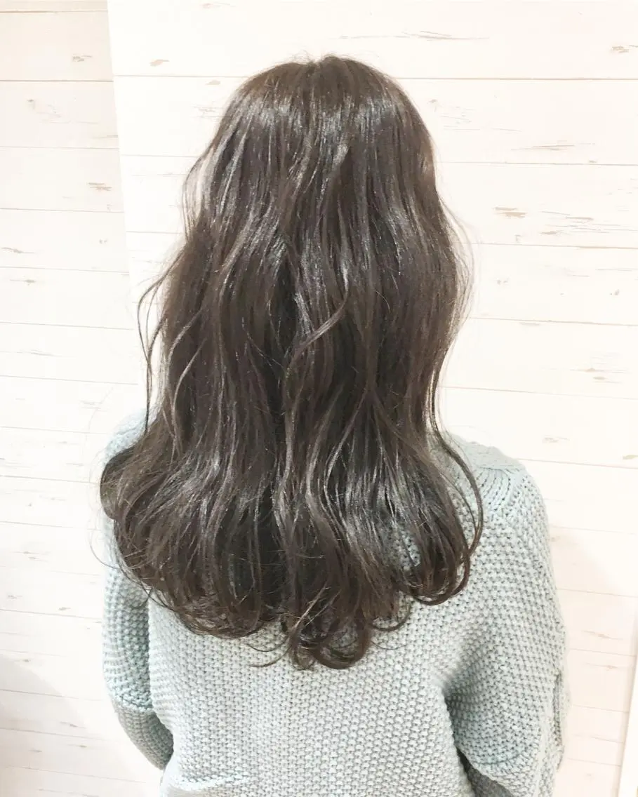 セミロング カラー ヘアアレンジ ブルーカラー ブルージュ 透明感カラー グラデーションカラー グレージュ ✨艶髪✨透明感✨ 山内大樹のヘアスタイル