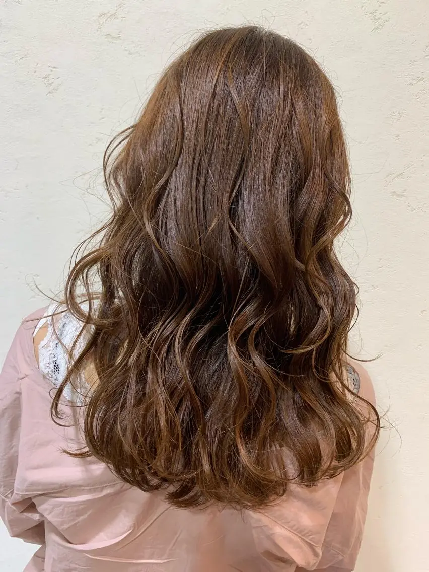 ロング カラー ヘアカラー トリートメント 天野 開のヘアスタイル