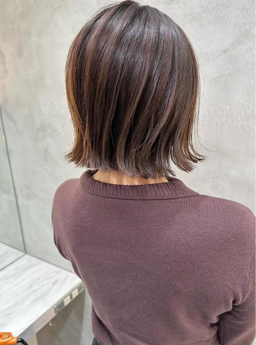 ミディアム カット ヘアカラー トリートメント ヘアセット Londideal 高橋ヒロシのヘアスタイル