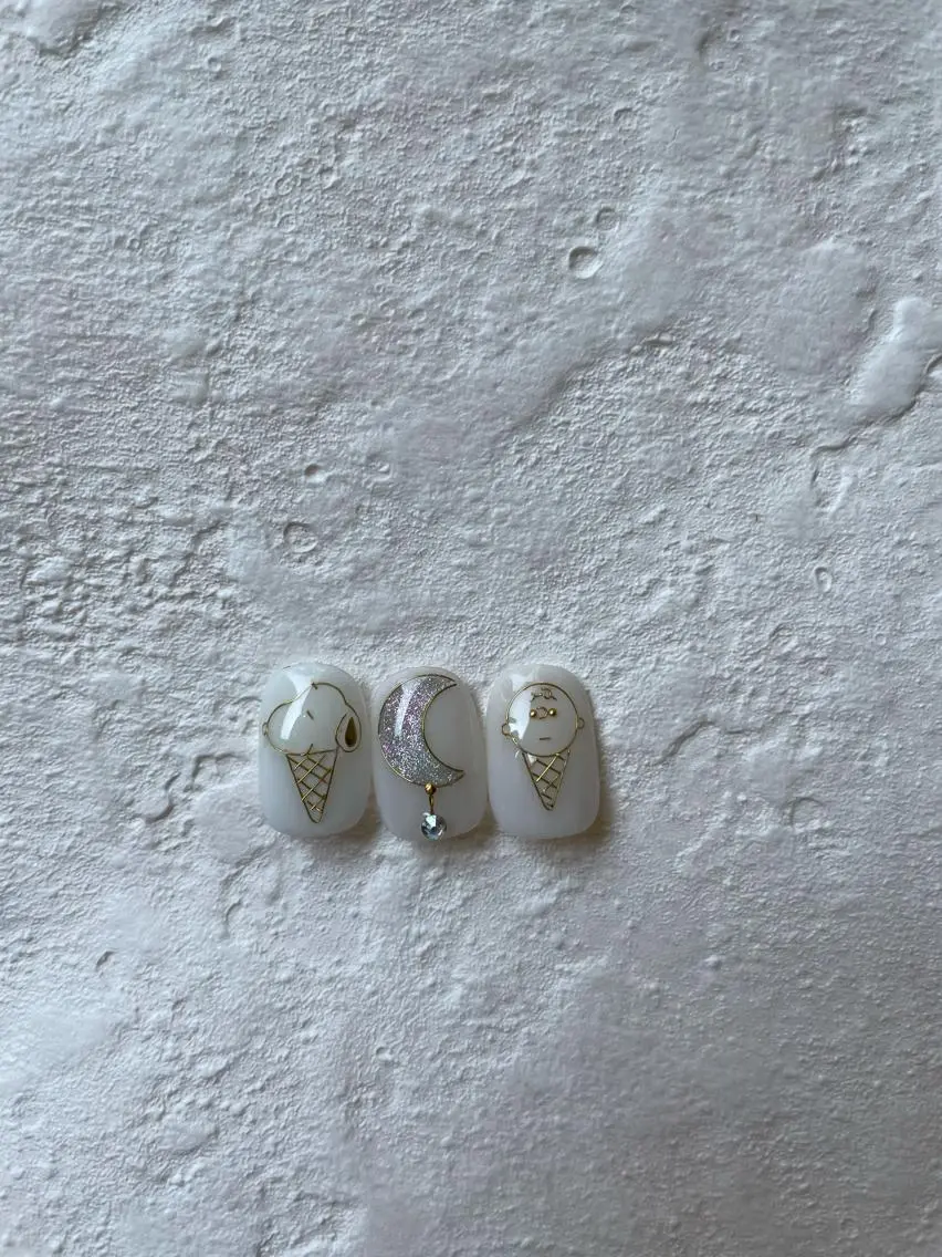 ネイル アートネイル ブラウン MH_ Nailのネイルデザイン