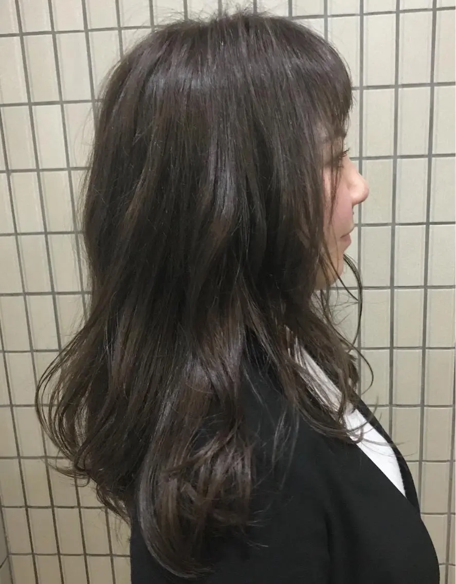 ミディアム カラー ヘアアレンジ 外国人風カラー 【体験】韓国 メイク&ヘア天神のヘアスタイル