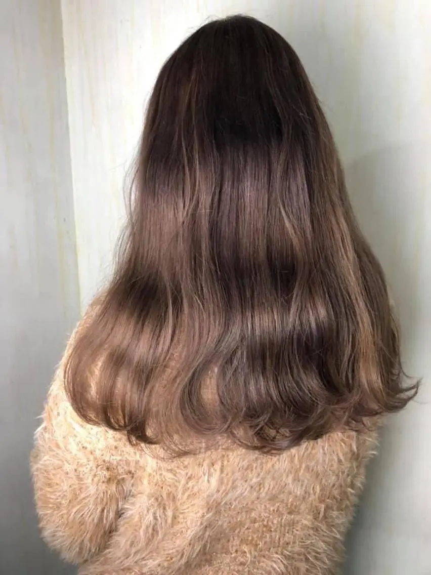 ロング カット ヘアカラー トリートメント ボブ♡柔らかいカラー 實松栞理のヘアスタイル