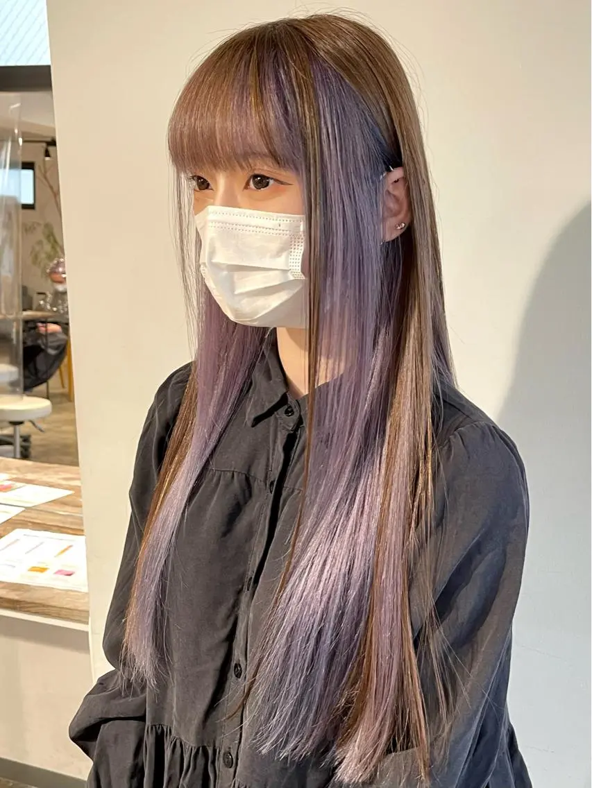 ロング 学生 レイヤーカット メンズケアブリーチ 特化🔥村田のヘアスタイル