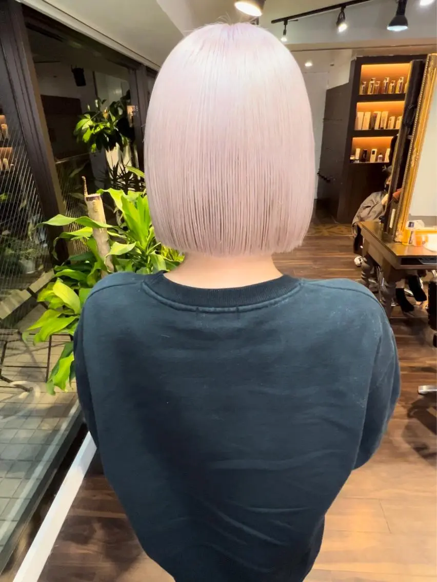 ショート カラー ヘアアレンジ ブリーチ ケアブリーチ ダブルカラー ハイトーンカラー イルミナカラー 🧡色落ちまで2度 楽しめる🧡ヨシキのヘアスタイル