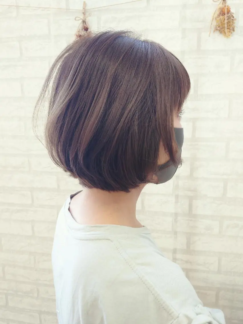 ショート カラー グレージュ カーキグレージュ ＊Cielo＊ 佐藤 幸世のヘアスタイル