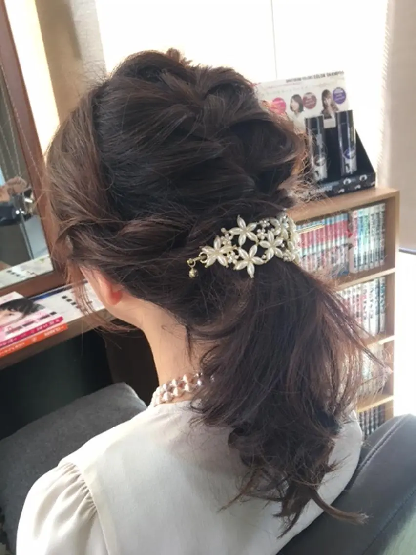 ヘアアレンジ パピヨンロゼ 低ダメージ/髪質改善のヘアスタイル