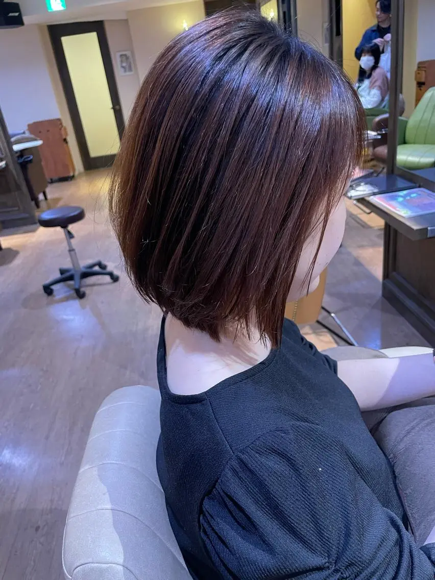 ショート パーマ 縮毛矯正 モードケイズ塚口 河野髪質改善ioLuのヘアスタイル