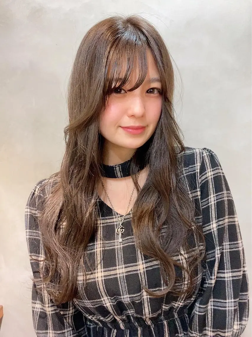 ロング カラー パーマ ベージュカラー sugino katsuyaのヘアスタイル