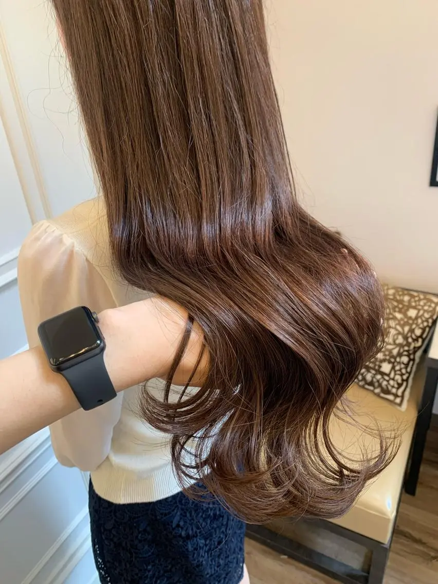 ロング カラー トリートメント 鈴木 麻希のヘアスタイル