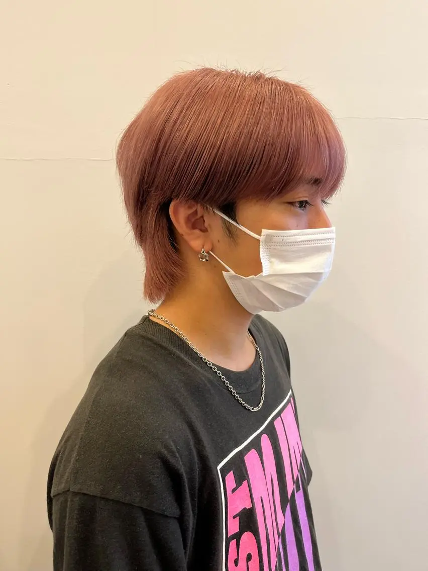 カラー メンズ ピンクカラー haruka 🩶のヘアスタイル