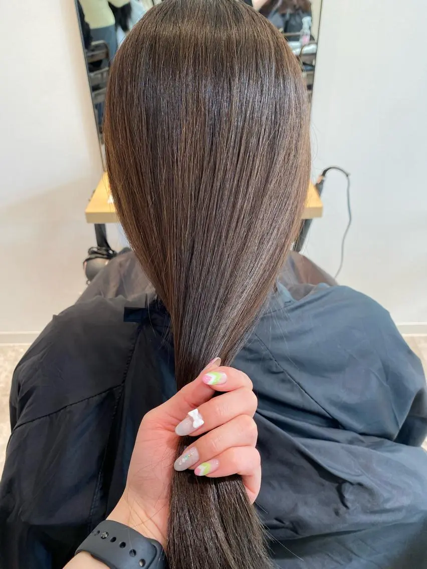 ロング カラー ベージュカラー モカベージュ オスズ 🎀´-のヘアスタイル