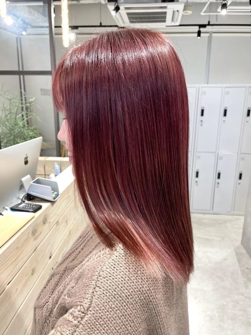 ロング カラー カット ヘアカラー トリートメント ハイトーン×レイヤー /遠藤将太のヘアスタイル