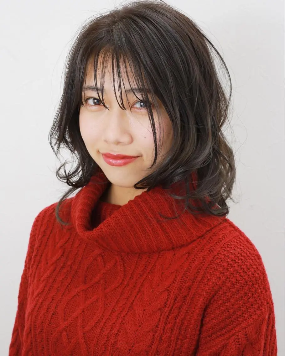 ミディアム 佐野 寛のヘアスタイル