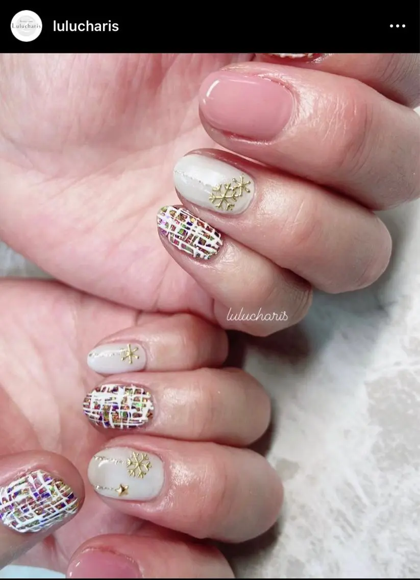 ネイル 冬ネイル クリスマス lulucharis nailのネイルデザイン