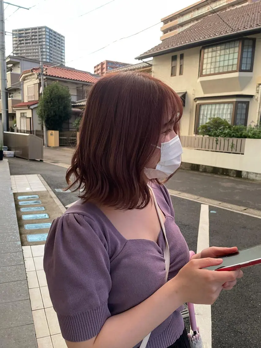 ミディアム ネモトメイナ🌿‬ 今月末で退職しますのヘアスタイル