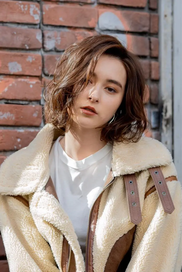 ミディアム カラー カット ヘアカラー トリートメント 🉐レイヤー/塩見 弘樹🉐渋谷のヘアスタイル