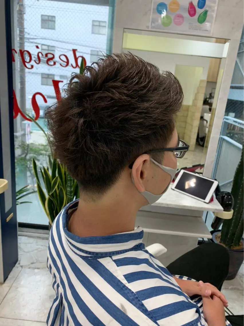 ショート メンズ カラー特化サロン ピリナ相武台前のヘアスタイル