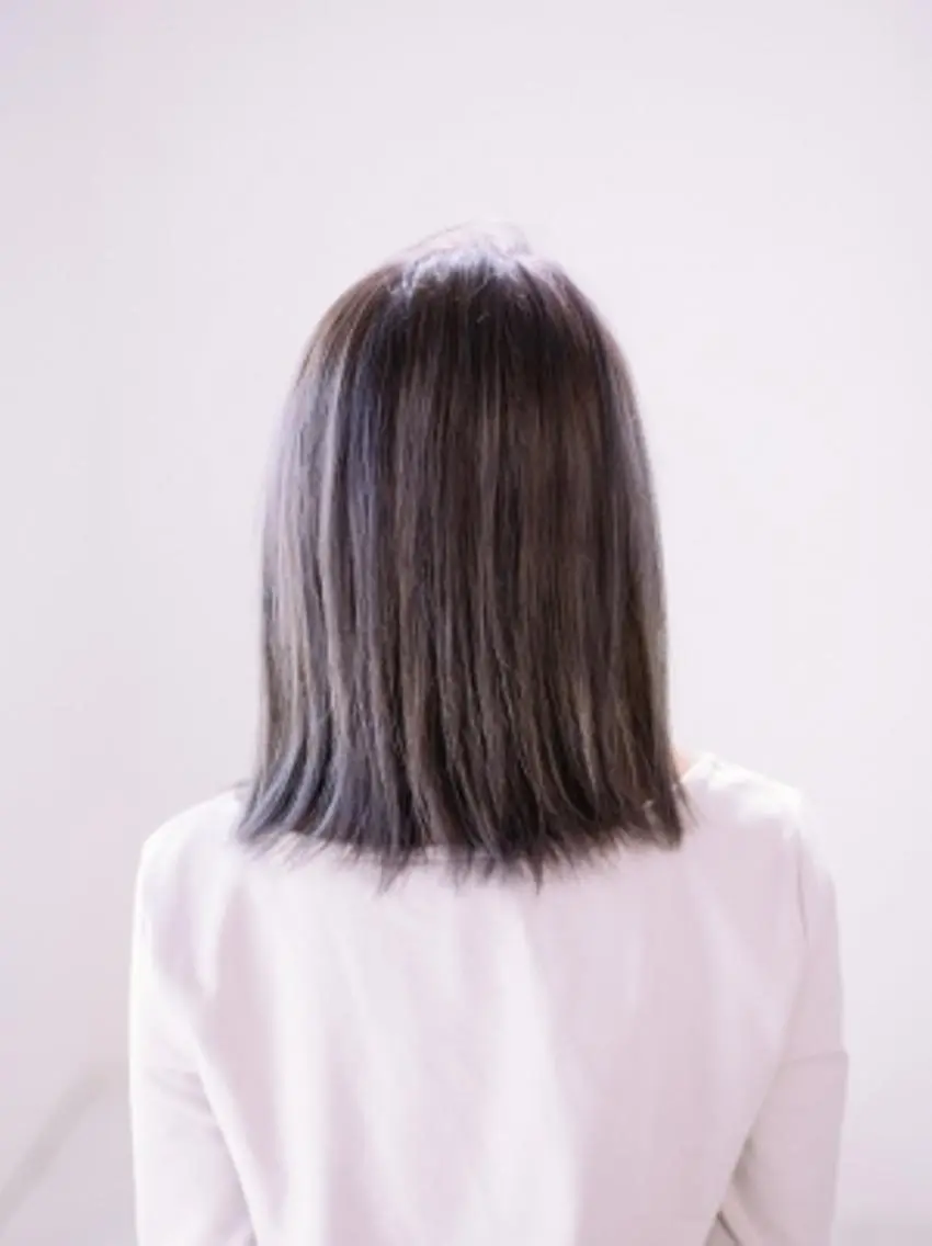 ミディアム カラー パーマ amie 高崎 【アミ】のヘアスタイル
