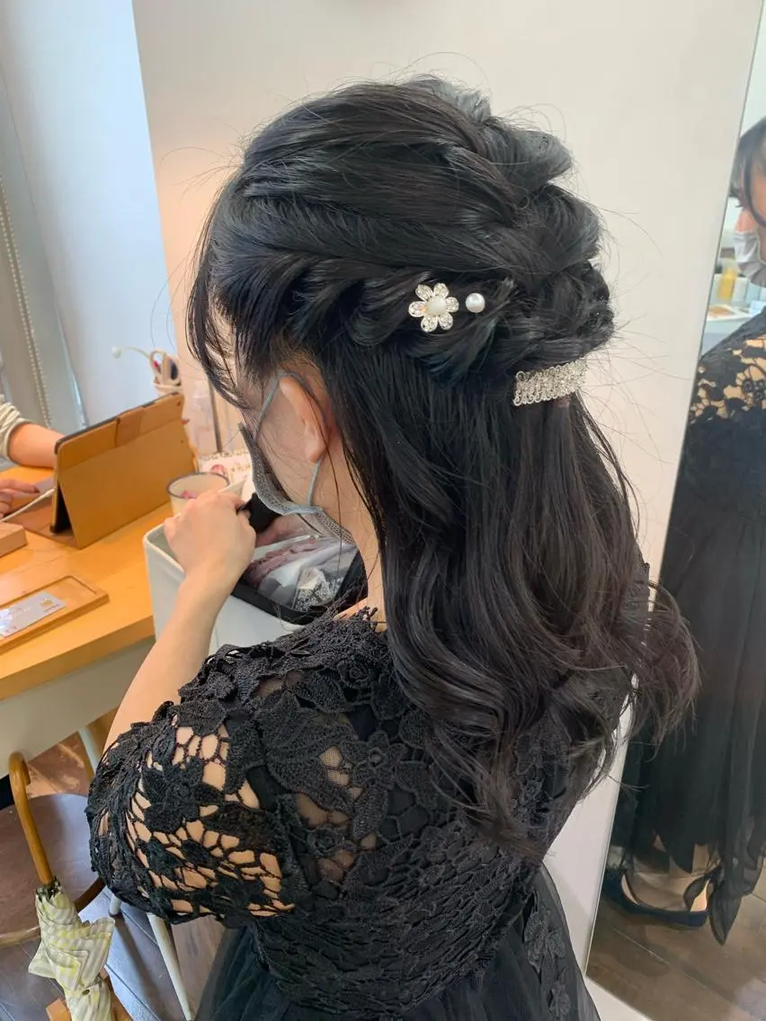 ヘアアレンジ デジタルパーマ🫧 韓国風ヘア🫧サクラのヘアスタイル