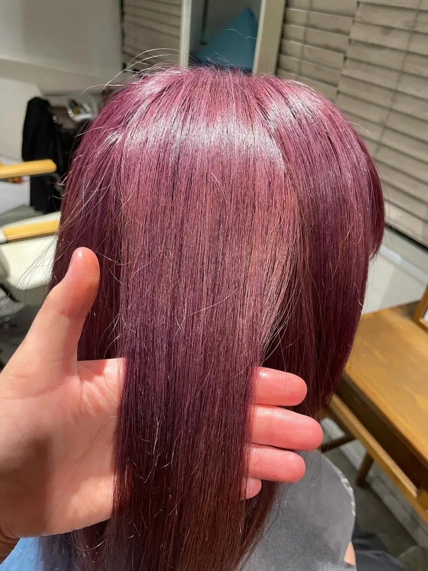 ロング カラー ブリーチ ピンクカラー ヘアカラー トリートメント 🫟メンズスタイル 特化型マナ🫟のヘアスタイル