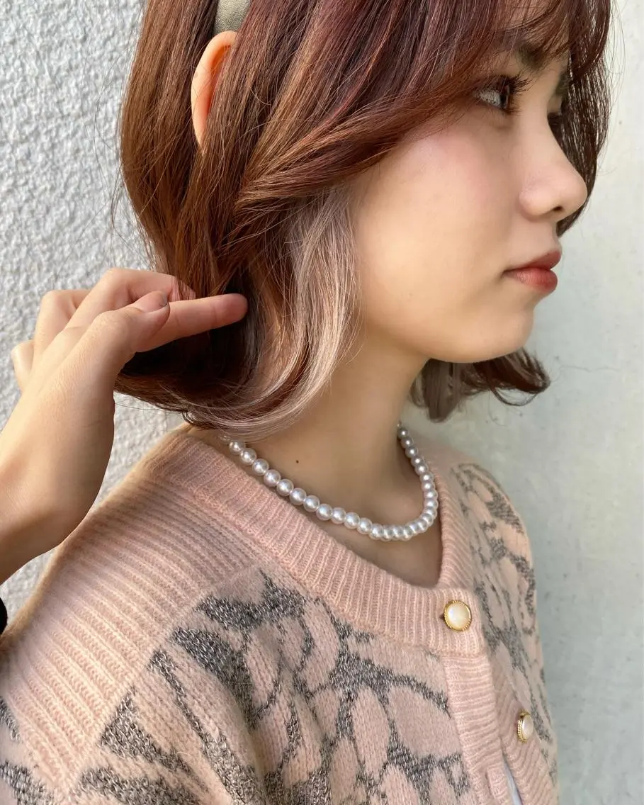 ミディアム カラー ヘアカラー annuy🪐 HINAのヘアスタイル