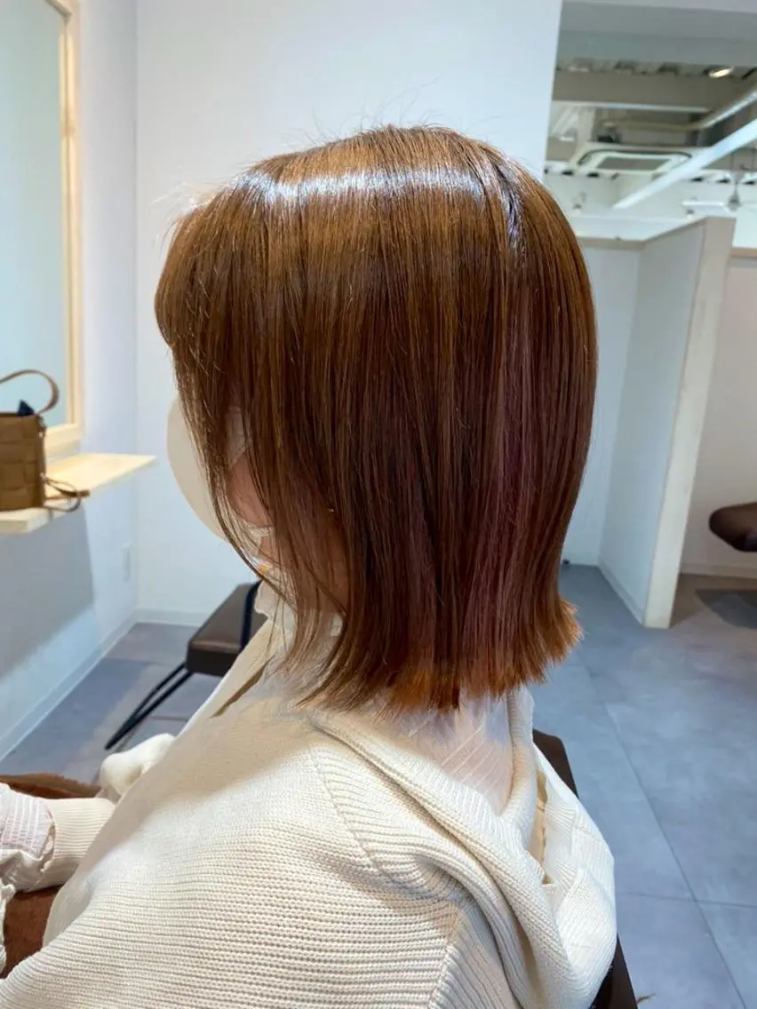 ミディアム ボブ ‪‪髪質改善‪✂︎ emi‪✂︎‬のヘアスタイル