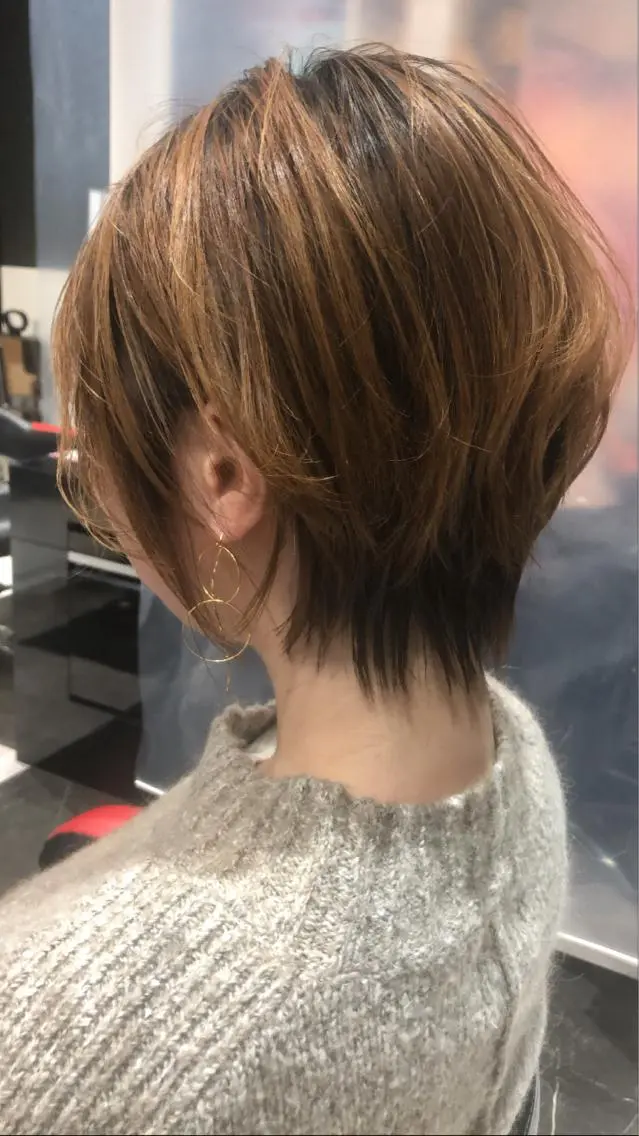 ショート ショートボブ ボブ ショートヘア メンズヘア特化 崎田 成人のヘアスタイル