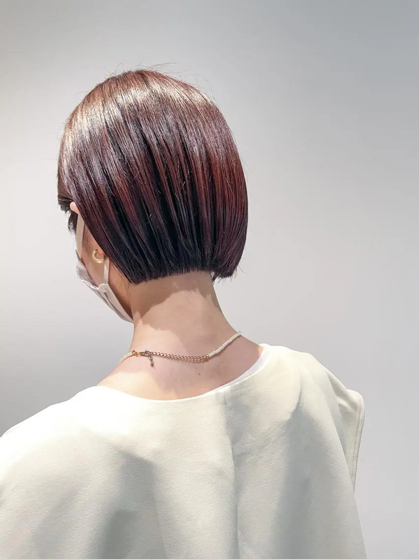 ミディアム ボブ くびれヘア 似合わせカット 小顔カット カット ヘアカラー トリートメント カラー得意【梅田】 瀧本友梨乃のヘアスタイル