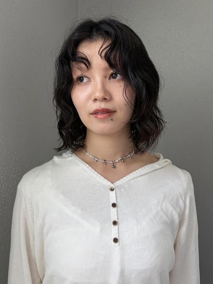 パーマ ミディアム カット パーマ トリートメント 🌼U25 ヘアデザインラボのヘアスタイル