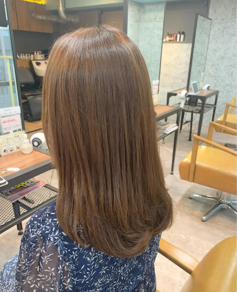 ロング パーマ ストレートパーマ レイヤースタイル⭐️ 村上のヘアスタイル