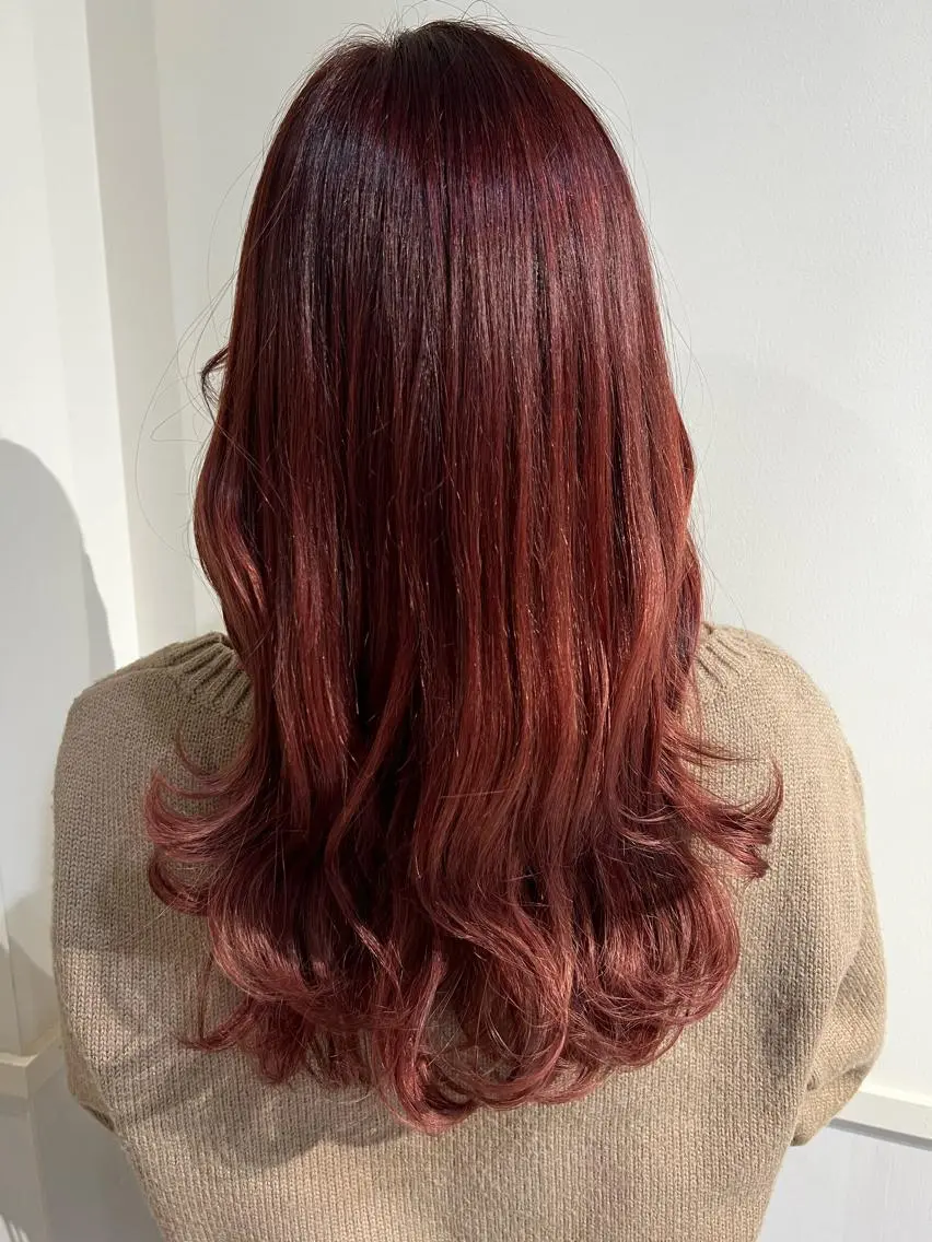 ロング カラー くびれヘア ロング ながやま まいのヘアスタイル