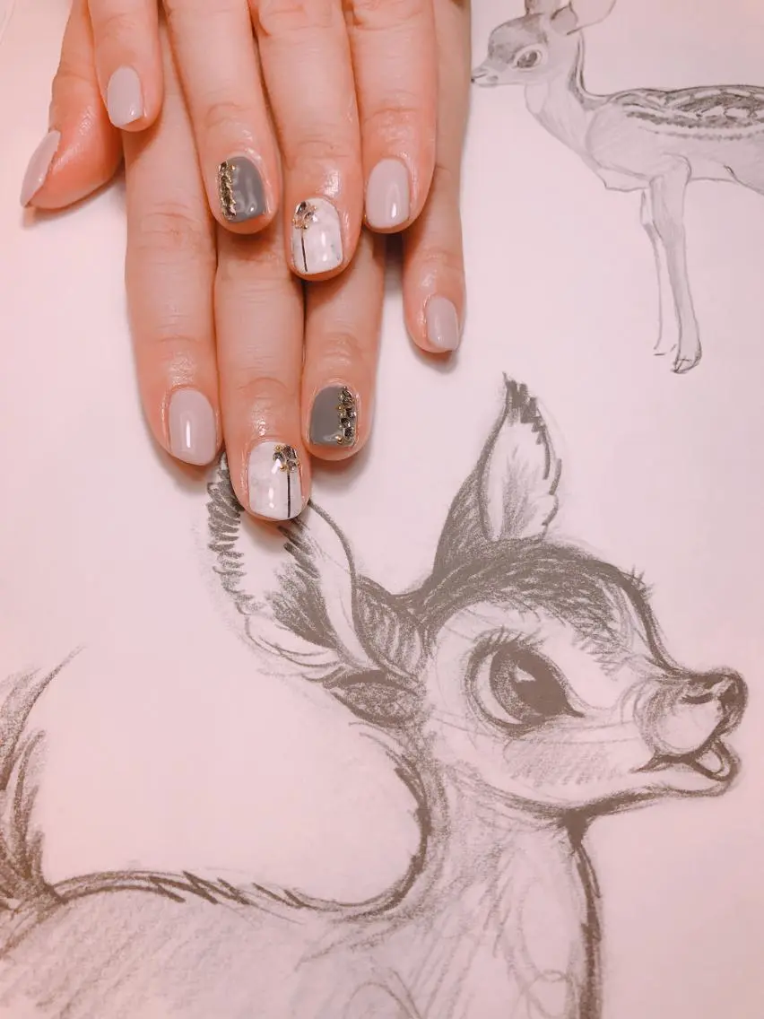 ネイル ストーンネイル owlnail /持込みデザイン専門のネイルデザイン
