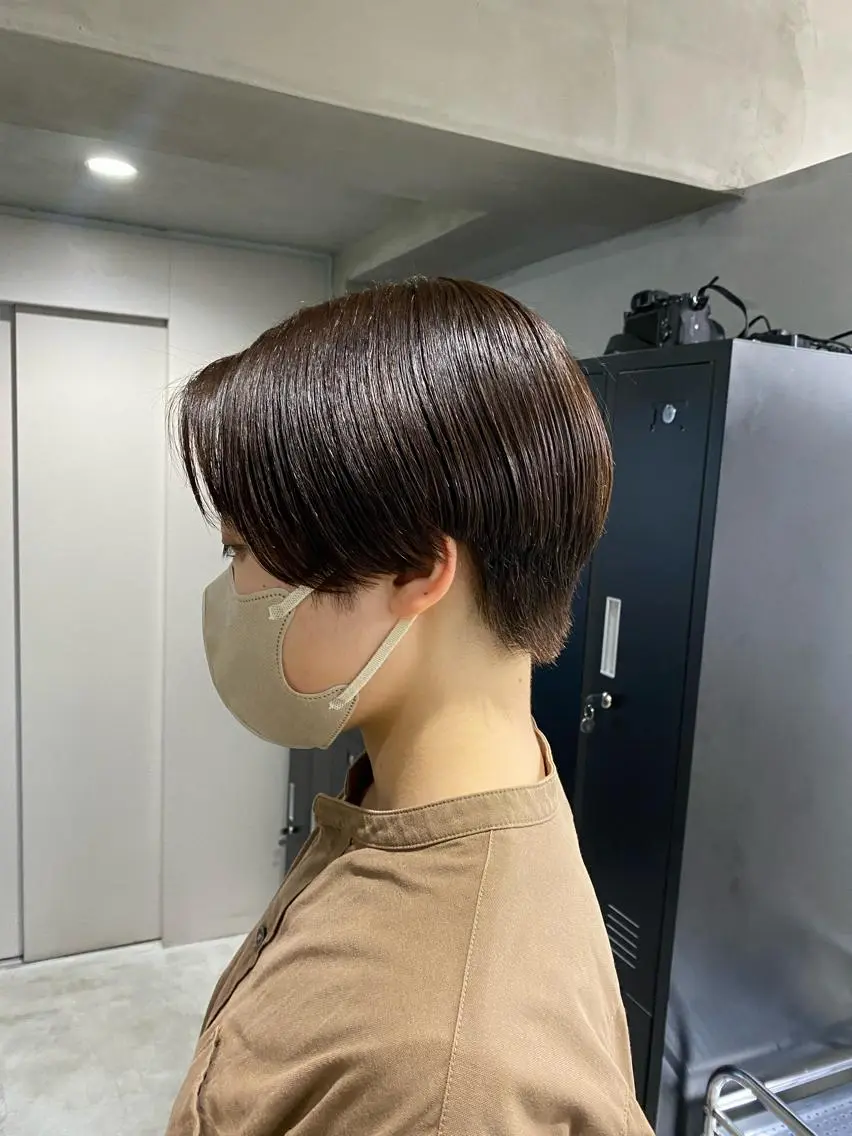 ショート カラー ハンサムショート ショートヘア Kaho/大阪心斎橋 ボブ/レイヤー/艶髪のヘアスタイル