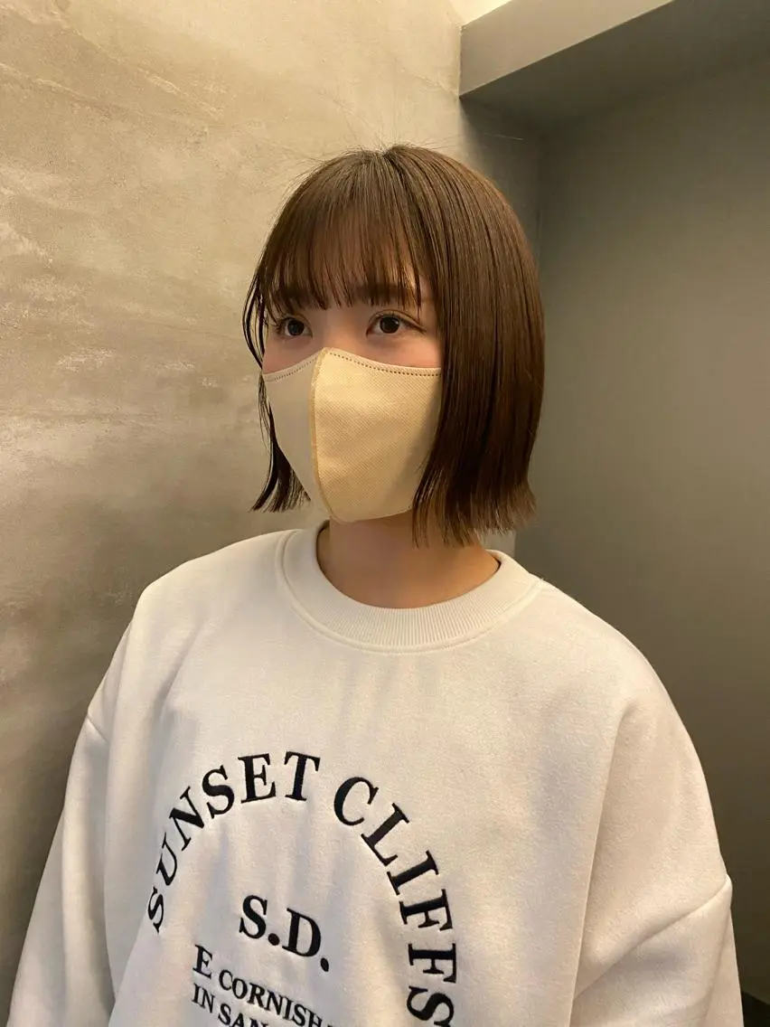 ショート ボブ 外ハネヘア ムナカタ アカリのヘアスタイル