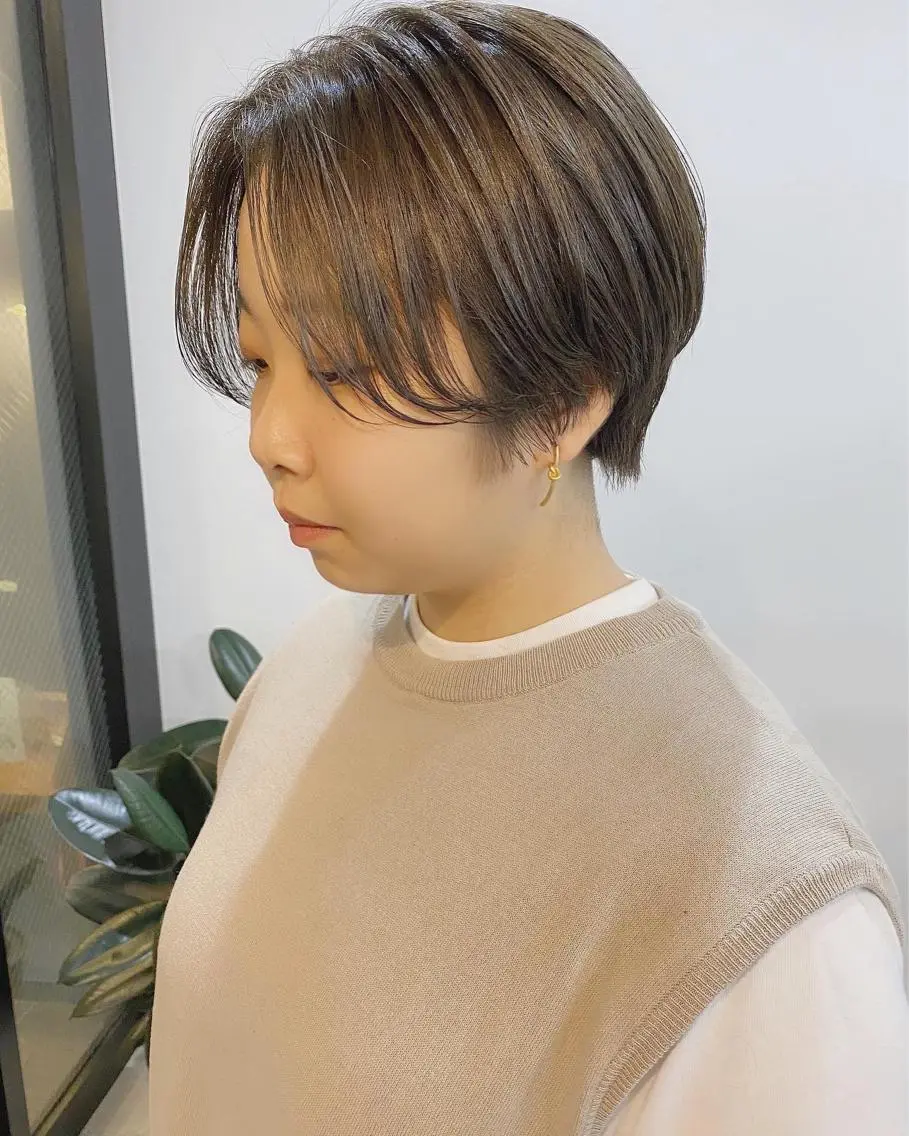 ショート カラー パーマ ヘアアレンジ キッズ ネイル マツエク・マツパ ショートネイル カット 🫧umu.🫧韓国 /レイヤー/ハッシュのヘアスタイル