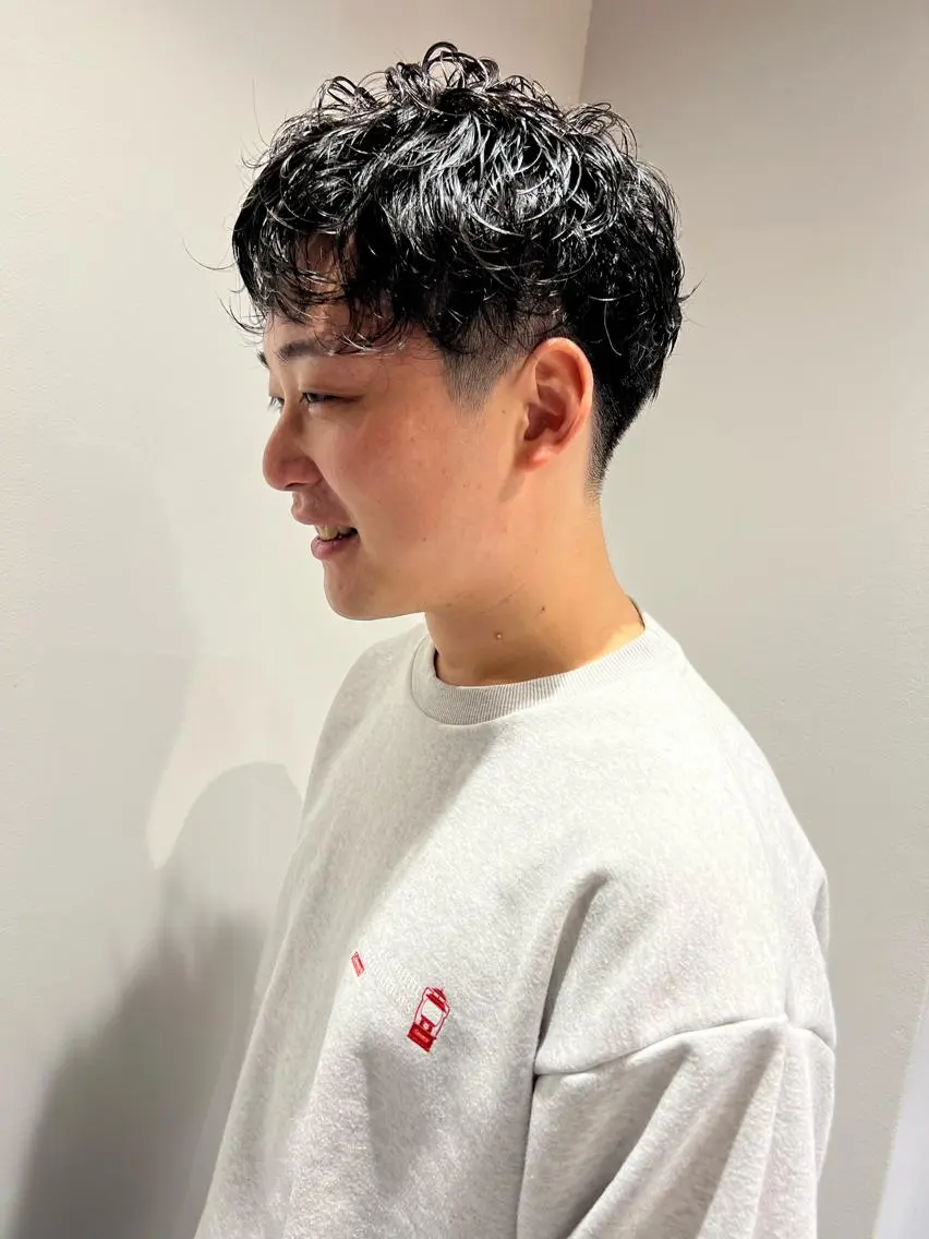 ショート パーマ メンズ ☀️ボブスタイル特化 大山あさひ☀️のヘアスタイル