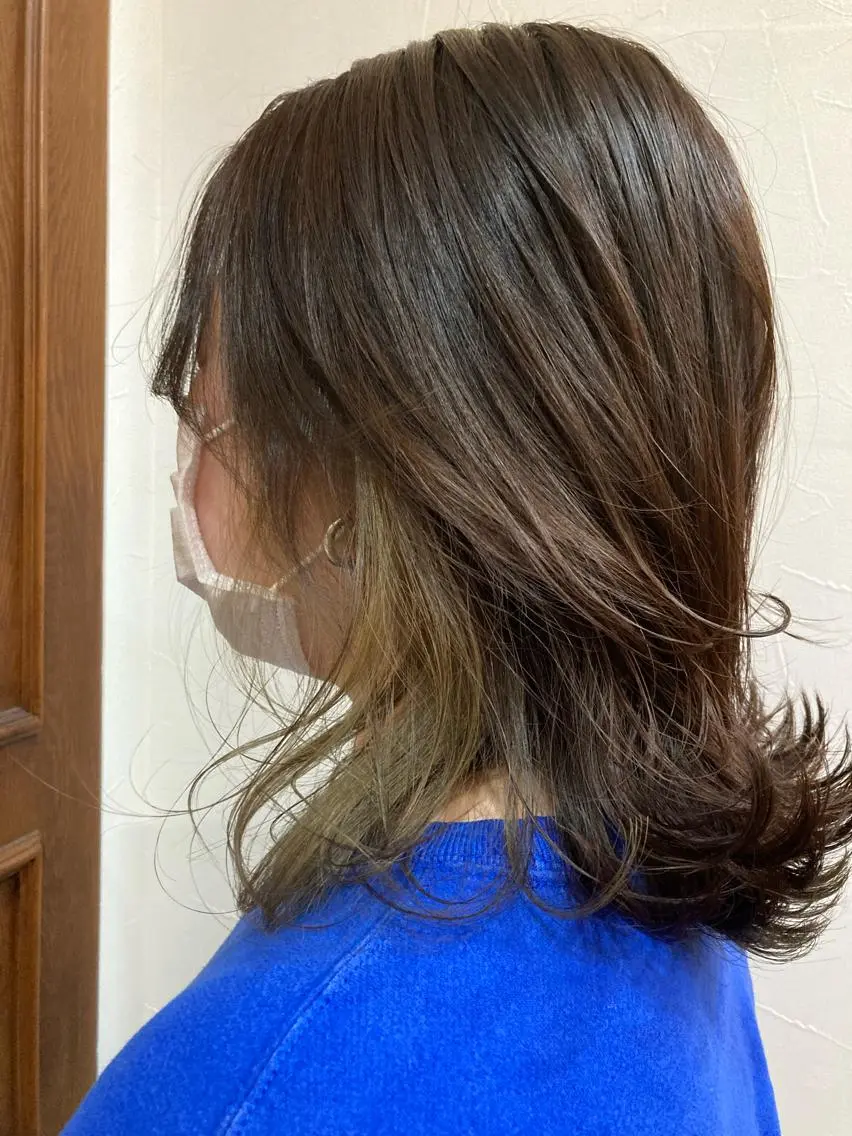 ミディアム カラー カット ヘアカラー 【髪質改善✨】 sanaのヘアスタイル